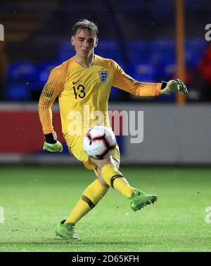 England U20-Torhüter Thomas McGill Stockfoto