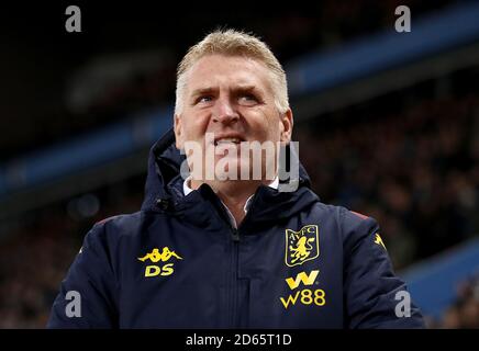 Manager von Aston Villa, Dean Smith Stockfoto