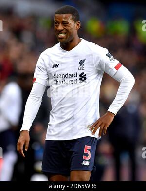 Liverpools Georginio Wijnaldum in Aktion Stockfoto