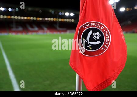 Allgemeiner Blick vom Inneren des Bramall Lane Stadions vor dem Spiel Stockfoto