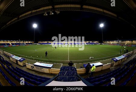 Allgemeiner Blick auf das Vauxhall-Stadion der Zuschauer vor dem Super League-Spiel der FA Women Stockfoto