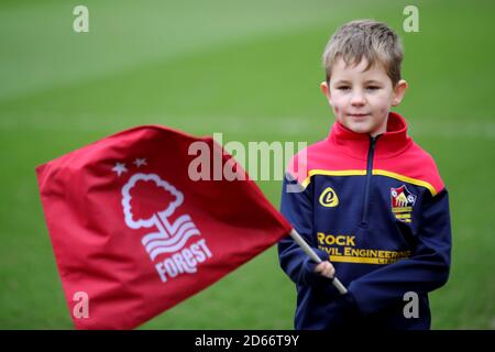 Ein Fan von Nottingham Forest im City Ground Stockfoto