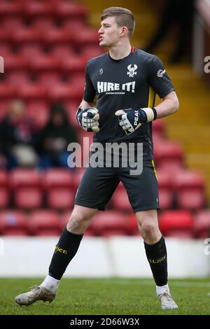 Kidderminster Harriers' will Mannion während des Spiels der National League North - Gruppe A - im Aggborough Stadium Stockfoto