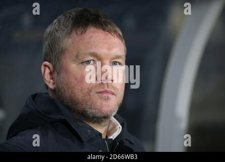 Hull City's Head Coach Grant McCann vor Spielbeginn Stockfoto