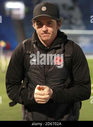 Vor dem Spiel war Fleetwood Town Manager Joey Barton Stockfoto