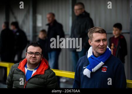 Hartlepool vereinte die Fans vor dem Spiel Stockfoto