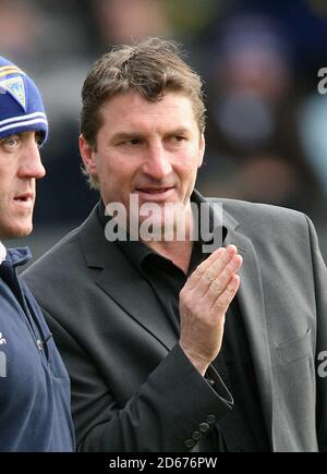 Warrington Wolves' und Großbritannien Cheftrainer Tony Smith. Stockfoto
