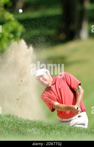 Spaniens Jose Manuel Lara in Aktion während des ersten Tages Die BMW PGA Championship 2009 im Wentworth Golf Club Stockfoto