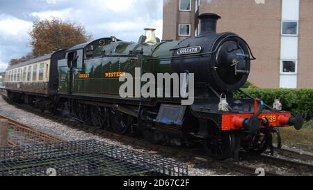Dampflokomotive 5329 Goliath im Rahmen der Dartmouth Steam Railway, in Paignton, Devon, England, Großbritannien. Stockfoto