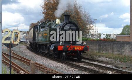 Dampflokomotive 5329 Goliath im Rahmen der Dartmouth Steam Railway, in Paignton, Devon, England, Großbritannien. Stockfoto