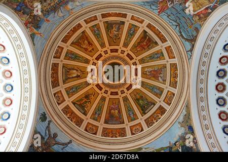 Rotunde des Kapitols von Puerto Rico (Capitolio de Puerto Rico). Dieses Gebäude ist ein Beaux-Arts Gebäude in der Innenstadt von San Juan, Puerto Rico. Stockfoto