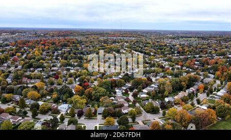 Okt 14 2020 - London Ontario Kanada - Westmount Aerial Fallen Stockfoto