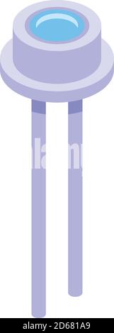 Anodensymbol, isometrischer Stil Stock Vektor