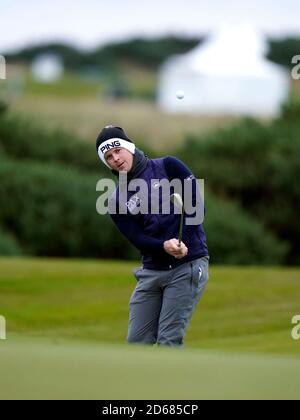 Südafrikas Brandon Stone am 10. Während des ersten Tages der Scottish Championship in Fairmont St Andrews. Stockfoto