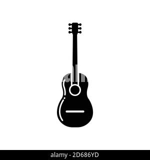 Akustikgitarre Symbol. Vektor der Designvorlage Stock Vektor