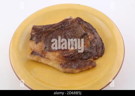 Entrecote Rib Eye als Fleisch Gourmet-Essen Stockfoto