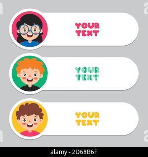 Bunte Sprechblasen Und Etiketten Stock Vektor