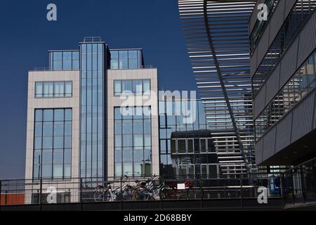 Zentraler Busbahnhof in der bayerischen Landeshauptstadt München in Deutschland, Europa an einem warmen Augustnachmittag Stockfoto