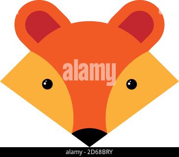 Fox Face Vector, Illustration. Stockfoto