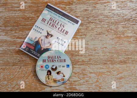 DVD des Spielfilms Dallas Buyers Club mit Matthew McConaughey Stockfoto