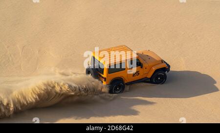 Jeep Wrangler Offroad Wüste Stockfoto