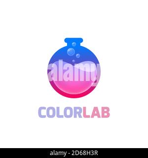 Farbvorlage für LAB-Logo Stock Vektor