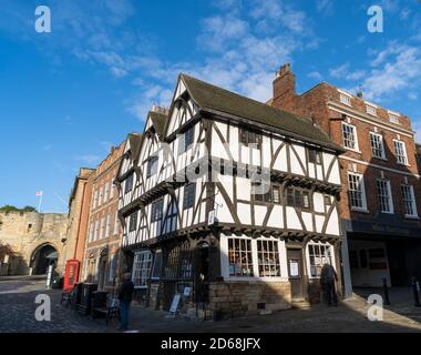 Leigh-Pemberton House Castle Hill Lincoln City Lincolnshire Oktober 2020 Stockfoto