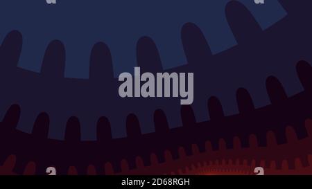 Farbiger Hintergrund der Halloween-Nacht-Szene. Stockfoto