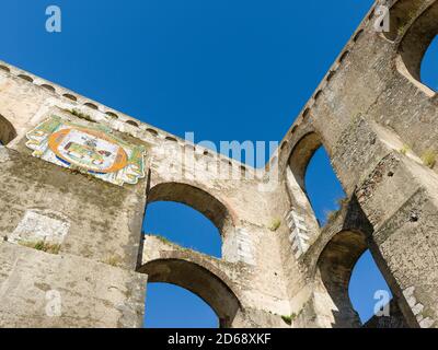 Aqueduto da Amoreira, das Aquädukt aus dem 16. Und 17. Jahrhundert. Elvas im Alentejo nahe der spanischen Grenze. Elvas ist als UN aufgeführt Stockfoto