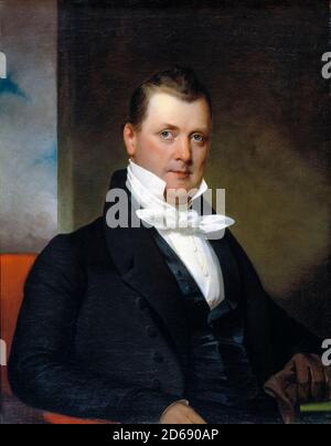 James Buchanan Jr (1791-1868), amerikanischer Politiker, der als 15. Präsident der Vereinigten Staaten diente, Porträtmalerei von Jacob Eichholtz, 1834 Stockfoto