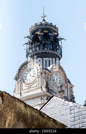 Kirchturm in Nantes, Frankreich. Stockfoto