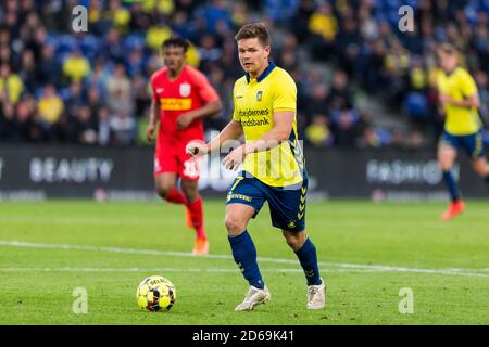 Brondby, Dänemark. September 2019. Dominik Kaiser (7) von Broendby, WENN er während des 3F Superliga-Spiels zwischen Broendby IF und FC Nordsjaelland im Brondby Stadium gesehen wird. (Foto: Gonzales Photo - Thomas Rasmussen). Stockfoto