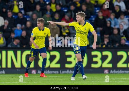 Brondby, Dänemark. September 2019. Sigurd hat Broendby IM 3F Superliga-Spiel zwischen Broendby IF und FC Nordsjaelland im Brondby Stadium mit 4 von sich GEBRACHT. (Foto: Gonzales Photo - Thomas Rasmussen). Stockfoto