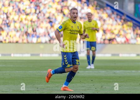 Brondby, Dänemark. August 2018. Josip Radosevic (22) von Broendby, WENN er während des 3F Superliga-Spiels zwischen Broendby IF und FC Nordsjaelland im Brondby Stadium gesehen wurde. (Foto: Gonzales Photo - Thomas Rasmussen). Stockfoto