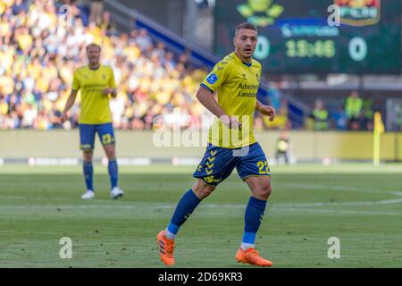 Brondby, Dänemark. August 2018. Josip Radosevic (22) von Broendby, WENN er während des 3F Superliga-Spiels zwischen Broendby IF und FC Nordsjaelland im Brondby Stadium gesehen wurde. (Foto: Gonzales Photo - Thomas Rasmussen). Stockfoto