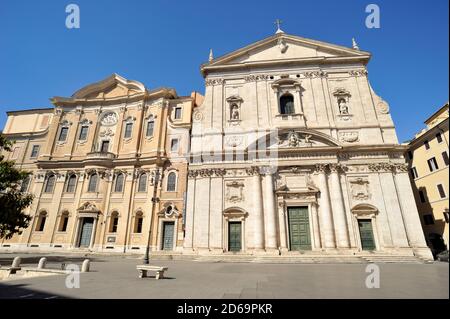 Italien, Rom, Oratorio dei Filippini und Kirche Santa Maria in Vallicella (Chiesa Nuova) Stockfoto