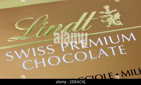 Lindt - Schweizer Premium Schokolade Stockfoto