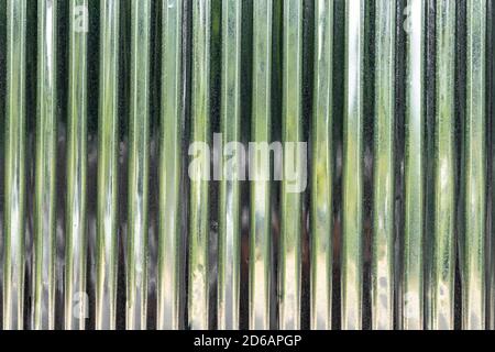 Neue gewellte Metall oder Zink Textur Oberfläche oder galvanische Stahl industriellen Textur und Hintergrund. Stockfoto