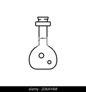 Potion Icon Element von halloween-Symbol für mobile Konzept und Web-Apps. Thin Line Trank Symbol kann für Web und mobile verwendet werden. Premium-Symbol auf Weiß Stock Vektor