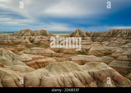 Badlands National Park; South Dakota. Stockfoto