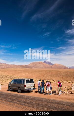 Alto Atacama Desert Lodge Ausflug zum Cactus Valley (Los Cardones Schlucht), Atacama Wüste, Nordchile Stockfoto