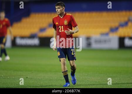 Alcorcon, Spanien. Oktober 2020. Pedri (ESP) Fußball : UEFA unter 21 Meisterschaft Qualifikationsrunde Spiel zwischen U21 Spanien 3-0 U21Kasachstan im Estadio Santo Domingo in Alcorcon, Spanien . Quelle: Mutsu Kawamori/AFLO/Alamy Live News Stockfoto