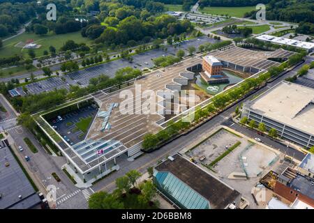 Cummins Corporate Office Building, entworfen von Kevin Roche, Columbus, Indiana Stockfoto