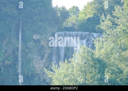 Cascata delle Marmore Wasserfälle in Umbrien Italien Stockfoto