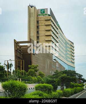 Das Holiday Inn Chennai OMR IT Expressway ist ein 5-Sterne-Hotel an der Old Mahabalipuram Road, Chennai Stockfoto