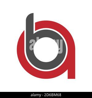 Buchstaben A und B. flaches Design für Logo, Marke oder Etikett. Vektorgrafik Stock Vektor