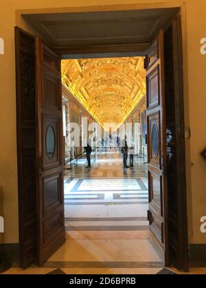 Die Galerie der Karten im vatikanischen Museum Stockfoto