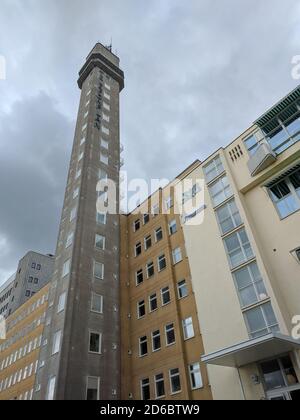 Schweden, Stockholm - Mai 28 2019: Der Blick auf den Turm am Telefonplan am 28 2019. Mai in Stockholm, Schweden. Stockfoto