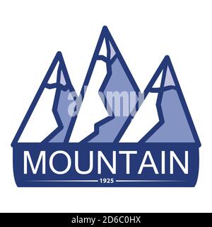 Mountain Camping Outdoor Abenteuer Logo. Symbol für eine mobile Anwendung oder Website. Stock Vektor