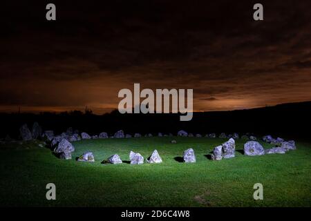 Beaghmore Stone Circles Cookstown, Großbritannien 15 Oktober 2020 Stockfoto